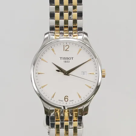 Herrur Tissot T-Classic Tradition 42mm stål quartz, box.
