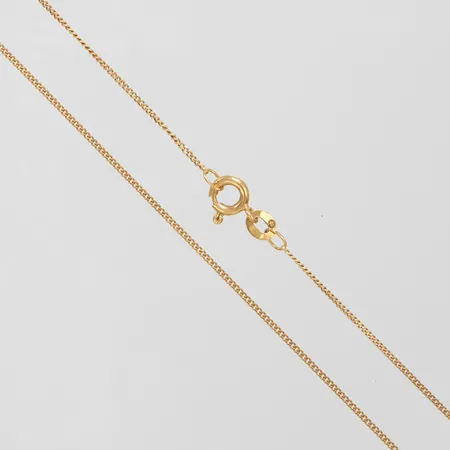 Kedja pansar längd 38,5cm, bredd 1mm, 18K Vikt: 1,8 g