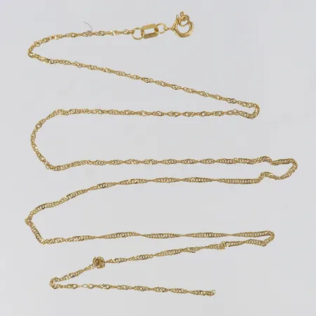 Kedja längd 42,5cm defekt, 18K Vikt: 1,1 g
