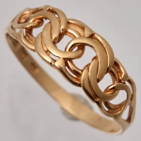 Ring stl:17½ Bismarck, bredd 1,9-6,8mm, Bronsil AB, 18K, 1,92g.