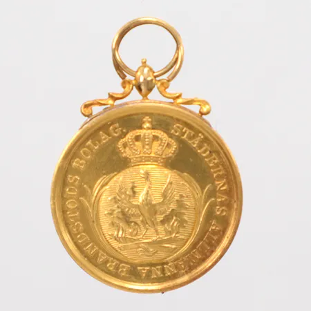 Medalj Ø24,6mm, 23/18K Vikt: 11,5 g