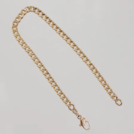 Armband Pansar 19,5cm, bredd 4,2mm, böjd karbinlås, 18K Vikt: 6 g