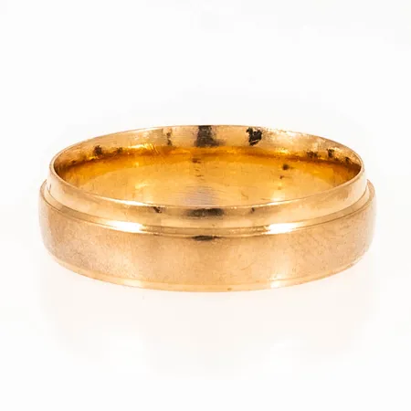 Ring delvis matterad stl:17½ bredd 5mm, 18K 4,1g. 