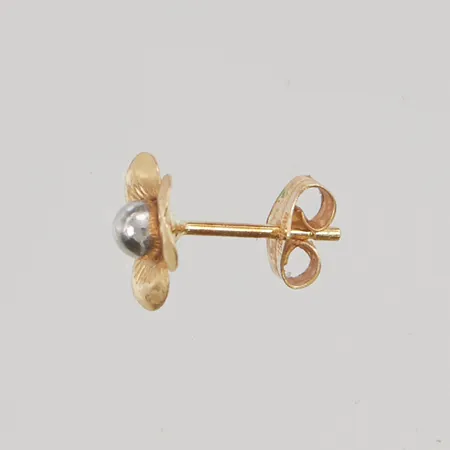 Omaka örhänge "blomma" 8mm 18K 0,3g.