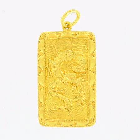 Hänge motiv drake/tupp 31x15mm 21K. Vikt: 7,4 g