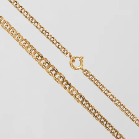 Collier doserad Bismarck längd 43,5cm, bredd 3-5mm, 18K Vikt: 8,9 g