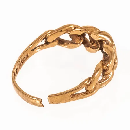Ring med defekt skena 18K 3,3g.