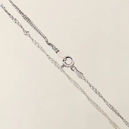 Kedja Singapore längd 37cm bredd 2mm silver 925/1000 Vikt: 2,2 g