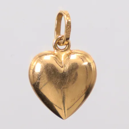 Hänge hjärta längd 2cm, bredd 1,3cm, 18K Vikt: 1,1 g