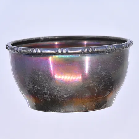 Skål höjd 3 cm, silver 830/1000. Vikt: 21,2 g