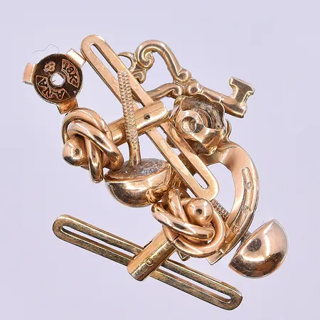 Diverse guld, 18K. Vikt: 4,4 g
