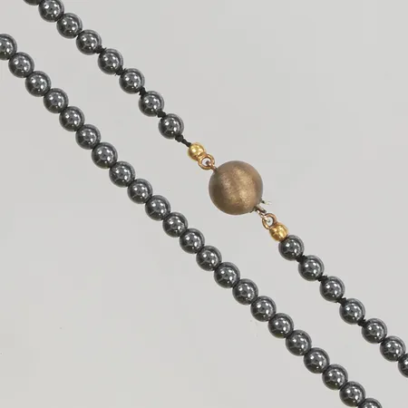 Stencollier 44cm, lås i silver.