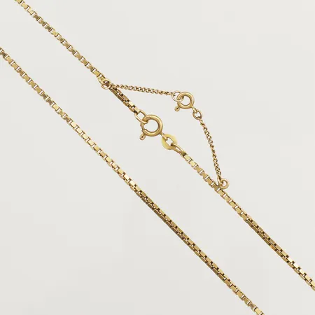 Kedja Venezia med säkerhetskedja längd 50,5cm bredd 1,7mm 18K  Vikt: 12,1 g