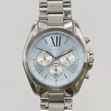 Armbandsur Michael Kors 45mm stål quartz, ref: MK-6099, box, kvittokopia, går ej, batteribyte krävs. Skickas med paket.