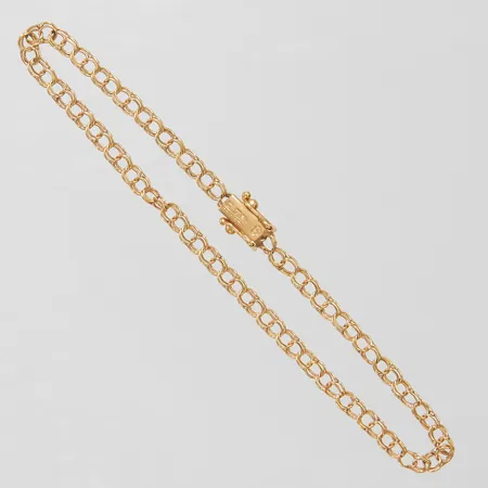 Armband Bismarck längd 18,5cm, bredd 3mm, 18K Vikt: 2,8 g