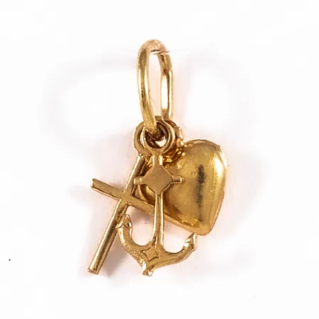 Hänge Tro, hopp & kärlek 5,5x14,5mm, 18K 0,4g. 