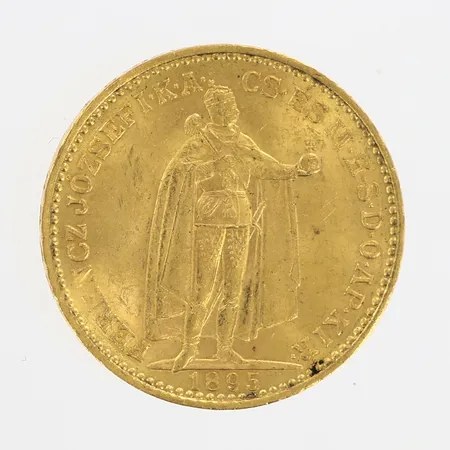 Mynt 20 Korona Ferencz Jozsefika 1895, 21,6K Vikt: 6,8 g