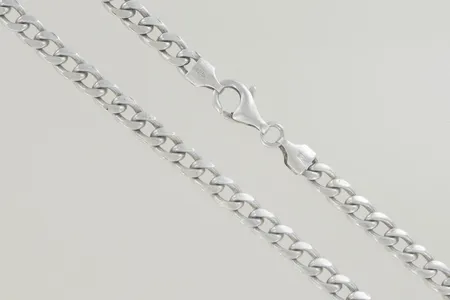 Halskedja pansar längd 45,5 cm bredd 5 mm silver 925/1000  Vikt: 25,7 g