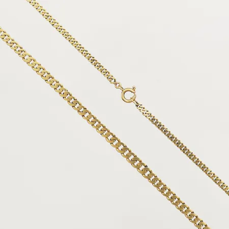Kedja doserad Pansar längd 44cm bredd 3,8mm 18K Vikt: 14,5 g