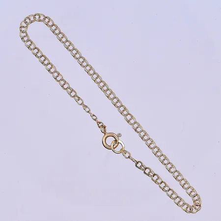 Armband Bismarck längd 18,5 cm, bredd 3 mm 18K. Vikt: 2,1 g