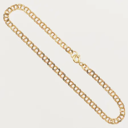 Armband Bismarck 19cm bredd 3,2mm 18K Vikt: 3 g