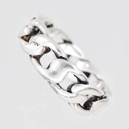 Ring Pansar stl:20 bredd 6,6mm GHA silver 925/1000 Vikt: 5,7 g