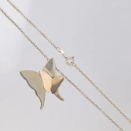 Collier, ankar, längd 52cm, Miss Butterfly design Efva Attling, -På 1980-talet när jag började min musikkarriär var Miss Butterfly en av de första låtar jag skrev, hängets längd 29mm, bruksskick, 925/1000 silver Vikt: 8,6 g