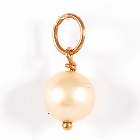 Hänge med odlad pärla Ø6mm, 18K 0,4g. 