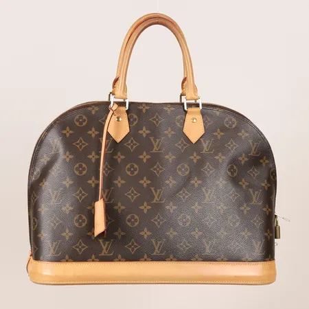 Väska Louis Vuitton Alma GM, datecode: CT2172, Frankrike 2012, monogramcanvas, beslag i gulmetall, 40x28x19cm, lås, nycklar, dustbag, smärre bruksslitage. Vikt: 0 g Skickas med postpaket.