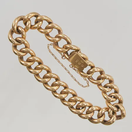 Armband ihålig Pansar 20,5cm bredd:12,1mm 18K 30,8g.