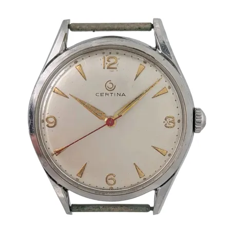 Herrur Certina, stål, Ø35,5 mm, manuell - fungerande, kaliber 28-15, referensnummer 81265, 50-tal, mindre bruksmärken