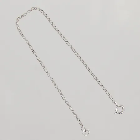 Armband tunn Ankar 18,5cm, bredd 2mm, ojämnheter, 925/1000 silver Vikt: 1,4 g