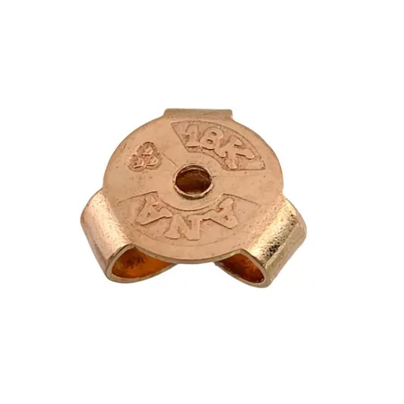 Plopp i 18K guld, en st, tillverkarstämpel ANA  Vikt: 0,2 g