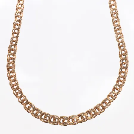 collier doserad Bismarck, längd: 45cm, bredd:4,1-5,5mm, 18K Vikt: 15,3 g