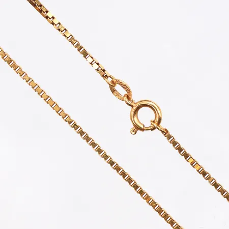 Kedja Venezia, längd:42cm, bredd: 1,2mm, 18K. Vikt: 5,5 g