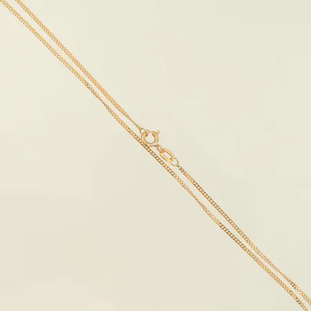 Halskedja Pansar längd 42cm, bredd 1mm, 18K, 2,6g Vikt: 2,6 g