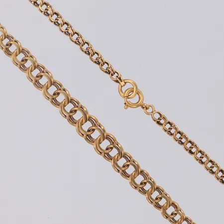 Collier Bismarck doserad längd 44,5cm bredd 3,1-5,8mm 18K Vikt: 10,2 g