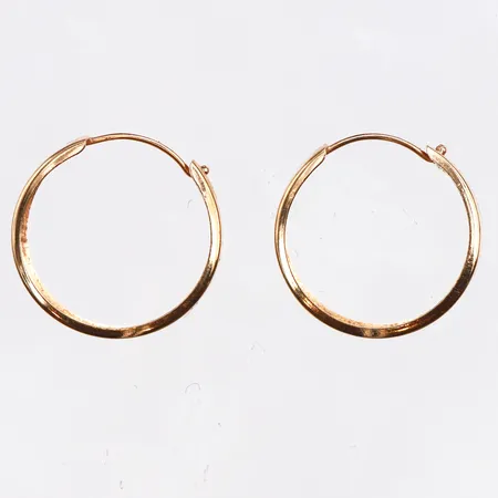 Örhängen Creoler , Ø 15,5mm, 18K. Vikt: 0,9 g