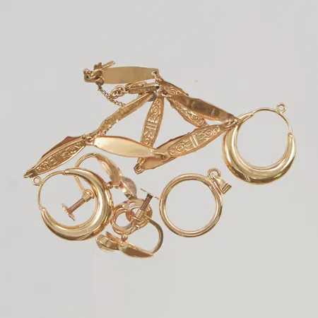 Diverse guld defekt 18K 7,7g.