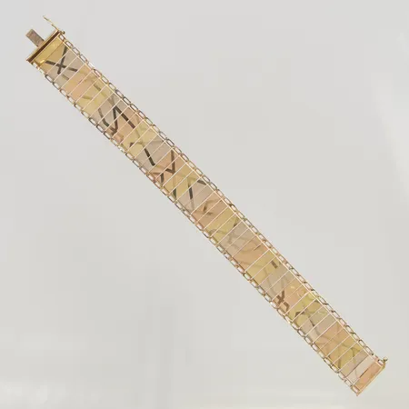 Armband, flerfärgat 20cm, bredd:17,9mm 18K 15,0g.