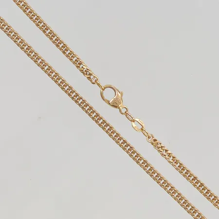 1 Kedja, slitet lås, 52cm Bredd:2,9mm 18K 16,2g.