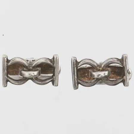 Manschettknappar längd 17mm, bredd 10mm, silver 925/1000 Vikt: 7,7 g