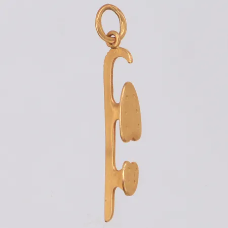 Hänge skridsko, längd 28mm, 18K Vikt: 0,7 g