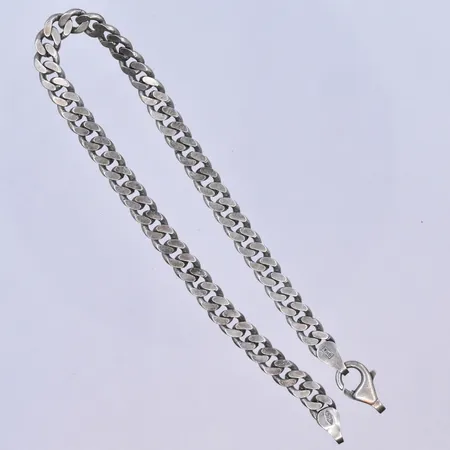 Armband Pansar längd 22 cm, bredd 5 mm bindögla saknas silver 925/1000. Vikt: 12,6 g