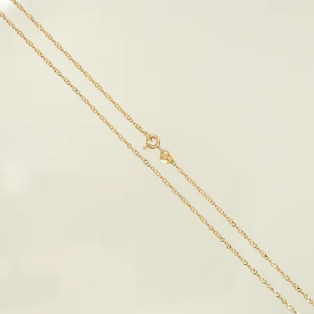 Halskedja längd 55cm, bredd 2mm, 18K, 3,5g Vikt: 3,5 g
