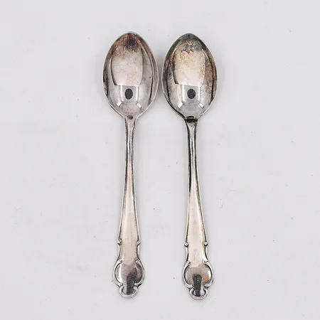 2 Kaffeskedar modell Disa längd 12cm silver 830/1000 Vikt: 27,9 g