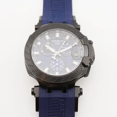 Herrur Tissot T-Race, T115.417, quartz, ca 45cm, blå, box