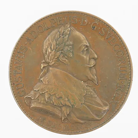 Medalj Gustaf II Adolf 300 års minne, Ø 39mm, 1894, brons