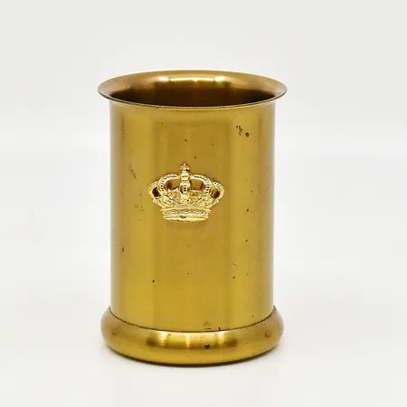 Pennställ Skultuna 1607 höjd 8cm Ø 5cm mässing