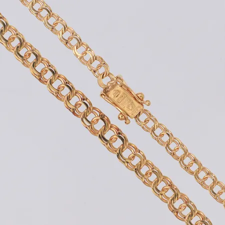 Collier Bismarck, längd 43cm, doserad 3,8-4,5mm, 18K Vikt: 10,2 g